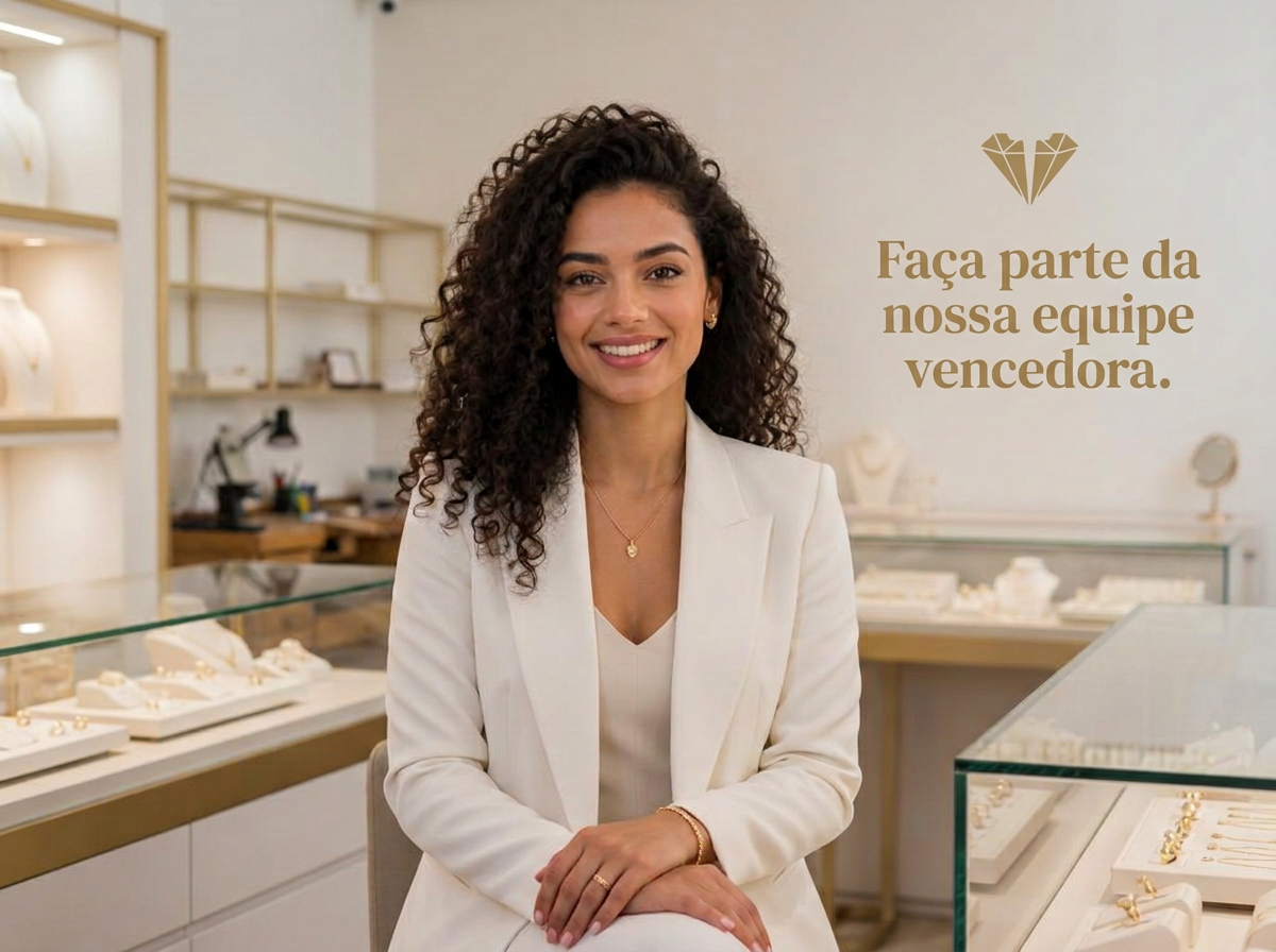 Profissional em uma loja de joias